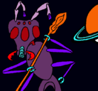 Dibujo Hormiga alienigena pintado por peter