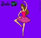 Dibujo Barbie bailarina de ballet pintado por dibuja