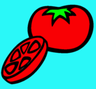 Dibujo Tomate pintado por carlavc