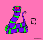 Dibujo Serpiente pintado por serpienteb