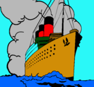 Dibujo Barco de vapor pintado por varquito