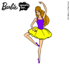 Dibujo Barbie bailarina de ballet pintado por aury