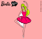 Dibujo Barbie bailarina de ballet pintado por mice