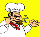 Dibujo Chef degustando pintado por ksdjfs