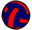 Dibujo Pelota de voleibol pintado por kye345678