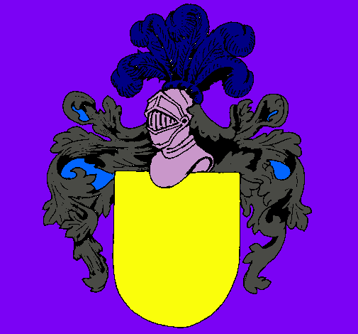 Escudo de armas y casco