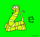 Dibujo Serpiente pintado por juidith