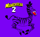 Dibujo Madagascar 2 Marty pintado por iiiiiiiiiiii