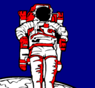 Dibujo Astronauta pintado por angelatqm