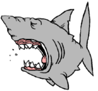 Dibujo Tiburón pintado por haki