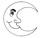 Dibujo Luna pintado por luna3