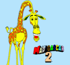 Dibujo Madagascar 2 Melman pintado por tizon