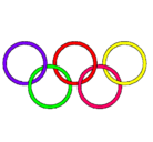 Dibujo Anillas de los juegos olimpícos pintado por martitaguapa