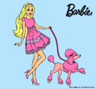 Dibujo Barbie paseando a su mascota pintado por Lasmitica