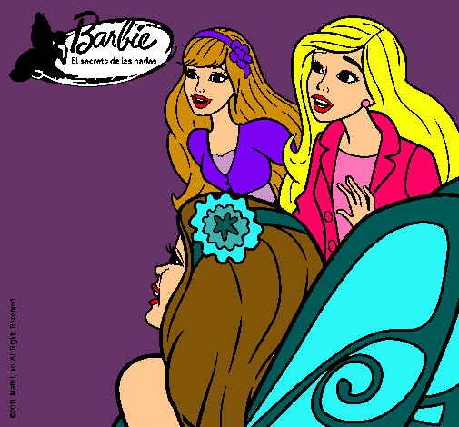 Barbie y sus amigas sorprendidas