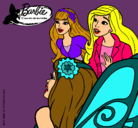 Dibujo Barbie y sus amigas sorprendidas pintado por eilynsita1