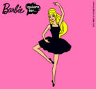 Dibujo Barbie bailarina de ballet pintado por nose