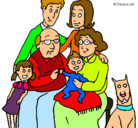 Dibujo Familia pintado por D4N13L4