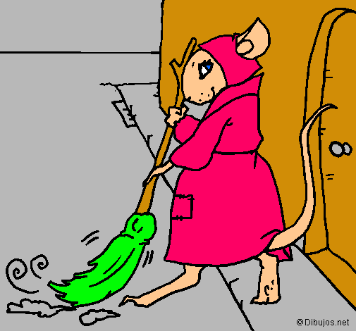 Dibujo La ratita presumida 1 pintado por aneth255