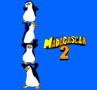 Dibujo Madagascar 2 Pingüinos pintado por ivanna04