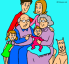Dibujo Familia pintado por valejoma