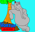 Dibujo Horton pintado por yahi