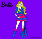 Dibujo Barbie rockera pintado por alison_