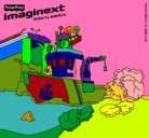 Dibujo Imaginext 10 pintado por DESCHI