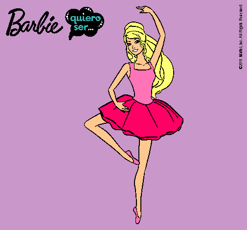 Dibujo de Barbie bailarina de ballet pintado por Martajbee en   el día 12-05-11 a las 20:03:43. Imprime, pinta o colorea tus propios  dibujos!