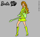 Dibujo Barbie la rockera pintado por  Periitha