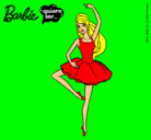 Dibujo Barbie bailarina de ballet pintado por llanos