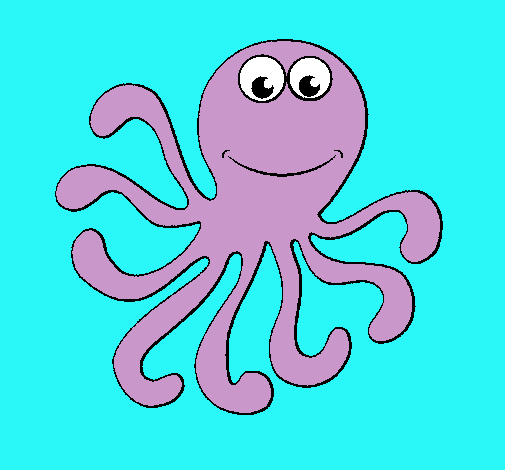 Dibujo Pulpo 2 pintado por Briisita