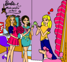 Dibujo Barbie de compras con sus amigas pintado por sarajj