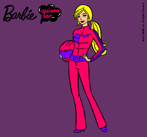 Barbie piloto de motos