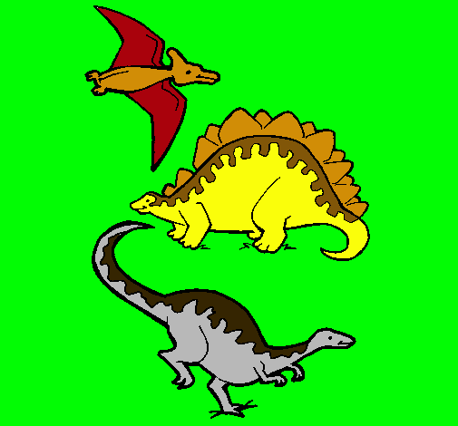 Tres clases de dinosaurios