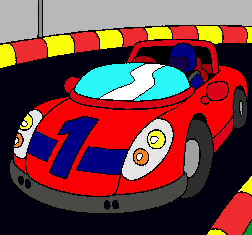 Dibujo Coche de carreras pintado por david360
