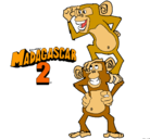 Dibujo Madagascar 2 Manson y Phil pintado por ralf94