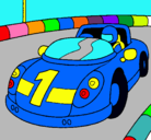 Dibujo Coche de carreras pintado por carro 