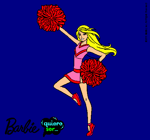 Dibujo Barbie animadora pintado por Briisita