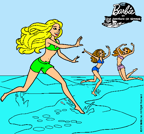 Dibujo Barbie de regreso a la playa pintado por gata10
