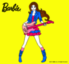 Dibujo Barbie guitarrista pintado por alison_