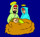Dibujo Natividad pintado por MADGDA