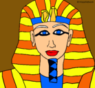 Dibujo Tutankamon pintado por johanchigua6