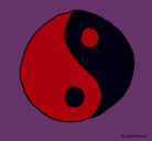 Dibujo Yin yang pintado por eliagny