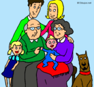 Dibujo Familia pintado por joselete