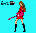 Dibujo Barbie la rockera pintado por patote