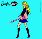 Dibujo Barbie la rockera pintado por majos10