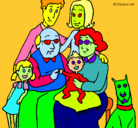 Dibujo Familia pintado por gage