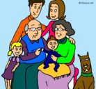 Dibujo Familia pintado por luisita