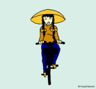 Dibujo China en bicicleta pintado por 2345